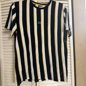 Men Denim& Flower T-shirt